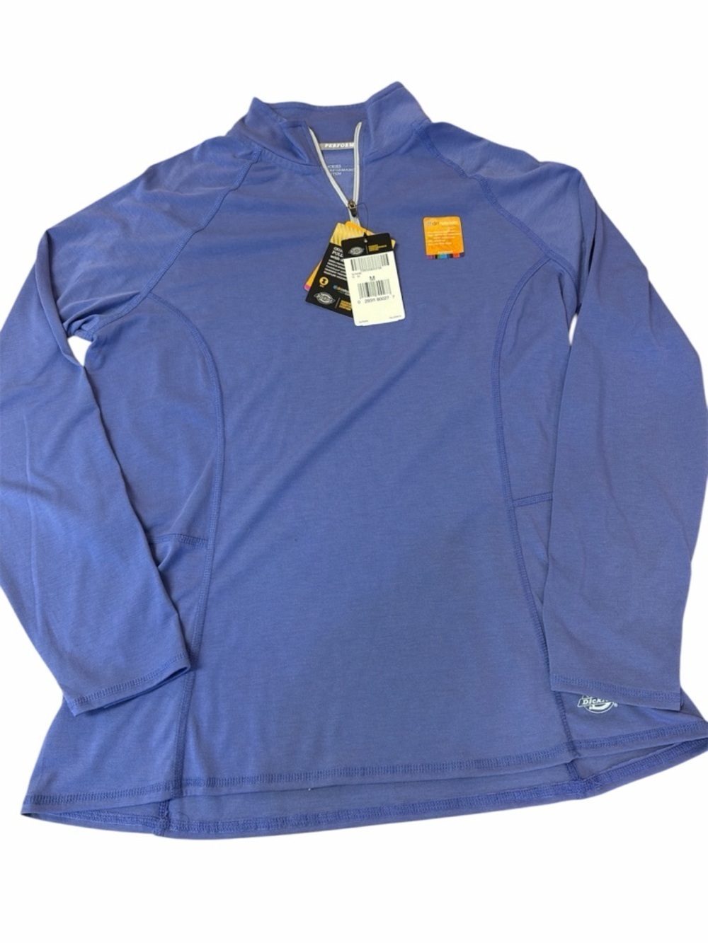 Dickies 1/4 zip pullover base layer top. Womens medium purple